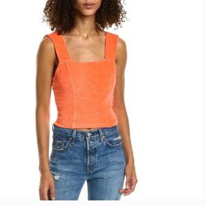 Monrow Terry Cloth Cropped Tank